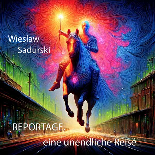 Gedichtband Umschlag 'Reportage, eine unendliche Reise‘, von Wiesław Sadurski