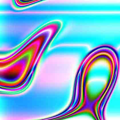 Call me a rainbow Call me a rainbow in space between color gradients shaping a head