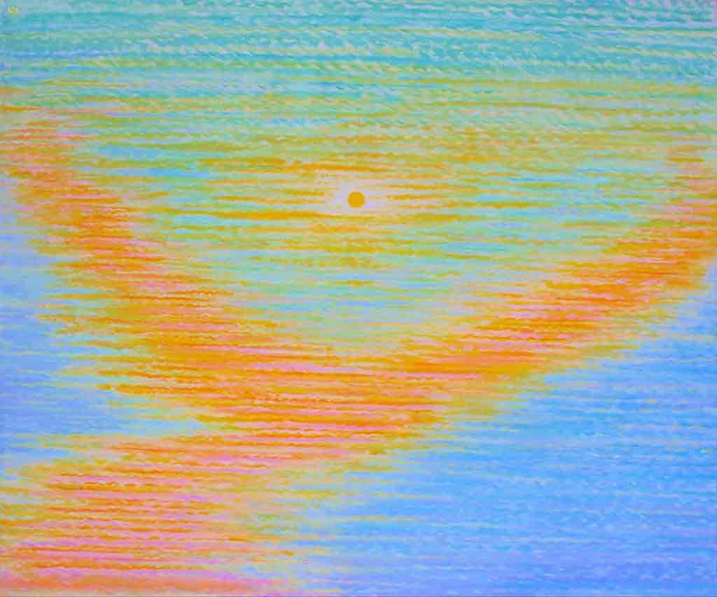 Sun Bird, acrylic Painting on canvas and Art Canvas Print