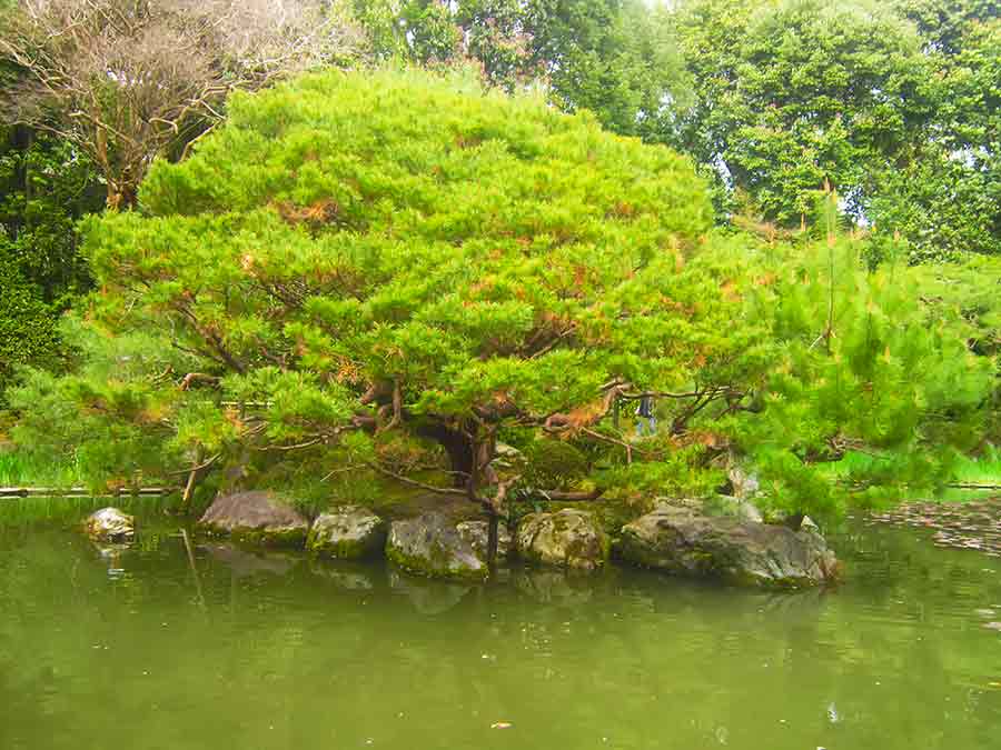 Island Pond Heian Garden in Kyoto, photo by Wiesław Sadurski