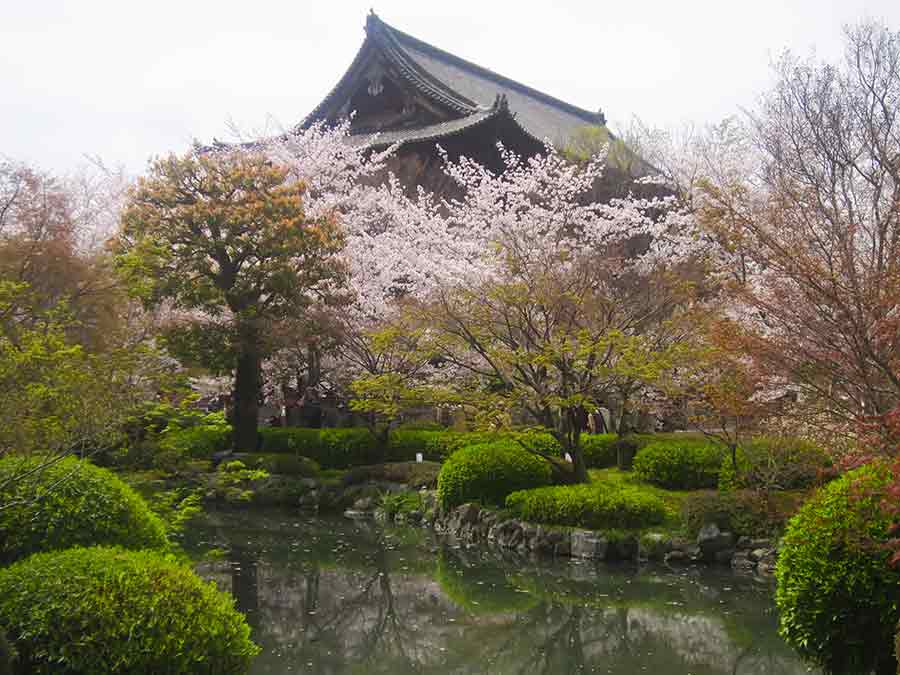 Pond Toji Garden in Kyoto, photo by Wiesław Sadurski