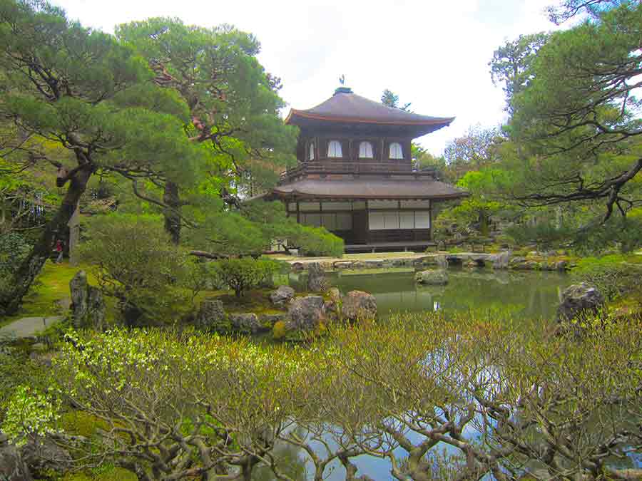 Silver Pavilion Ginkakuji Temple in Kyoto, photo by Wiesław Sadurski